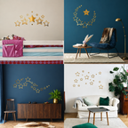 Acrylic Star Rings Mirror Wall Decor Stickers