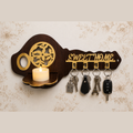 Premium Golden Acrylic Mirror Key Holder